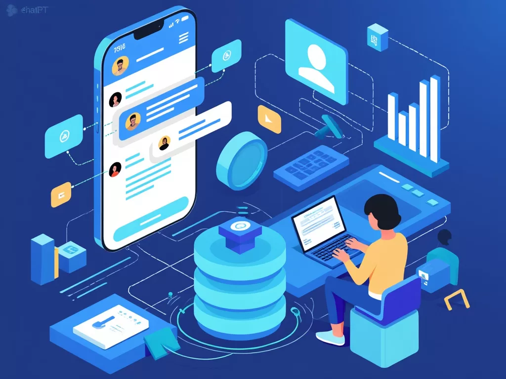 An illustration showing how ChatGPT handles multilingual conversations with high accuracy, powered by Artificial Intelligence.